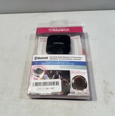 Aluratek ABC02F Bluetooth Audio Receiver and Transmitter 2-in-1 Wireless - Image 1 of 2