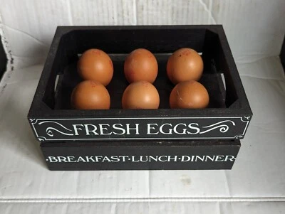 Novedad Langs Pretty Perfect Presents Caja de Madera x6 Porta Huevos Decoración de Cocina  Foto 1 de 4