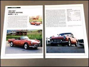 Triumph Spitfire Car Review Print Article with Specs 1962 1963 1964 1965 P388 - Picture 1 of 1