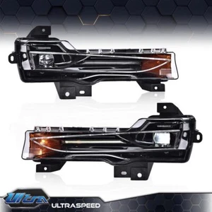 FIT FOR 2017-2023 TESLA MODEL 3 Y RIGHT LEFT FOG LIGHT LAMP LED DRL UP-LEVEL SET - Picture 1 of 10