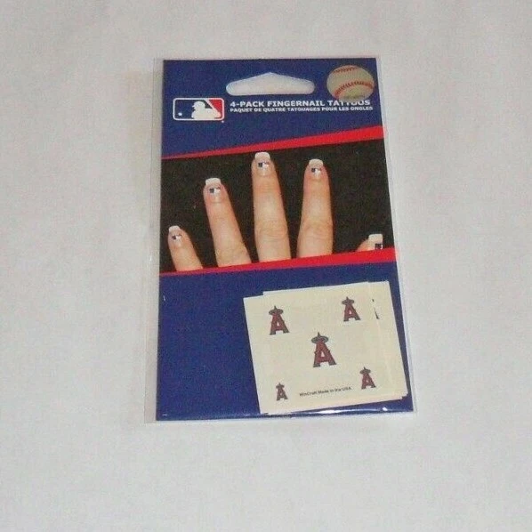 MLB ÁNGELES TATUAJES UÑAS CALCOMANÍAS ENVÍO RÁPIDO GRATIS Foto 1 de 1
