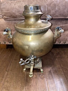 Splendido SAMOVAR ANTICO OTTONE RUSSO - Foto 1 di 12
