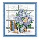 Stamped & Counted Cross Stitch Kit Embroidery Crafts 14CT Cloth - Windowsill