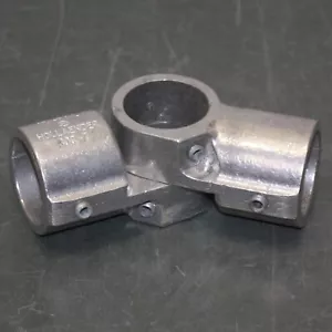Hollaender Nu-Rail schwenkbares Kreuz T-Shirt Fitting 30C-7, 1-1/4" Strukturrohr Alu - Bild 1 von 8