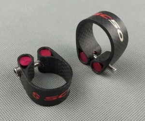 Carbon 3K Road MTB Bike Bicycle Seat post Clamp Seatpost Clamps 27.2/31.6mm - Picture 1 of 5