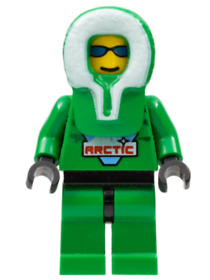 Genuine Lego Arctic - Green Minifigure Town, Arctic from 6575 -arc008