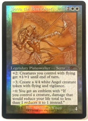 MTG Serra the Benevolent RETRO FRAME FOIL Secret Lair Drop 1 NM - Image 1 of 4