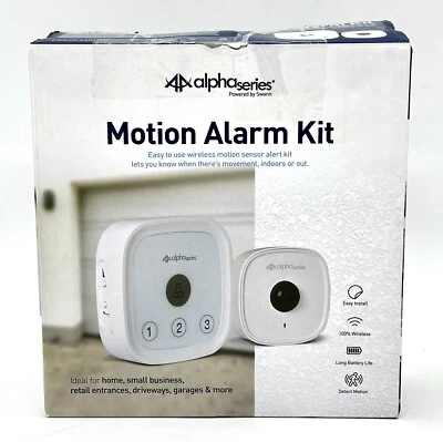 Swann Alpha Retail Entrance Motion Alarm Indoor Outdoor Wireless Home Business - Image 1 of 4