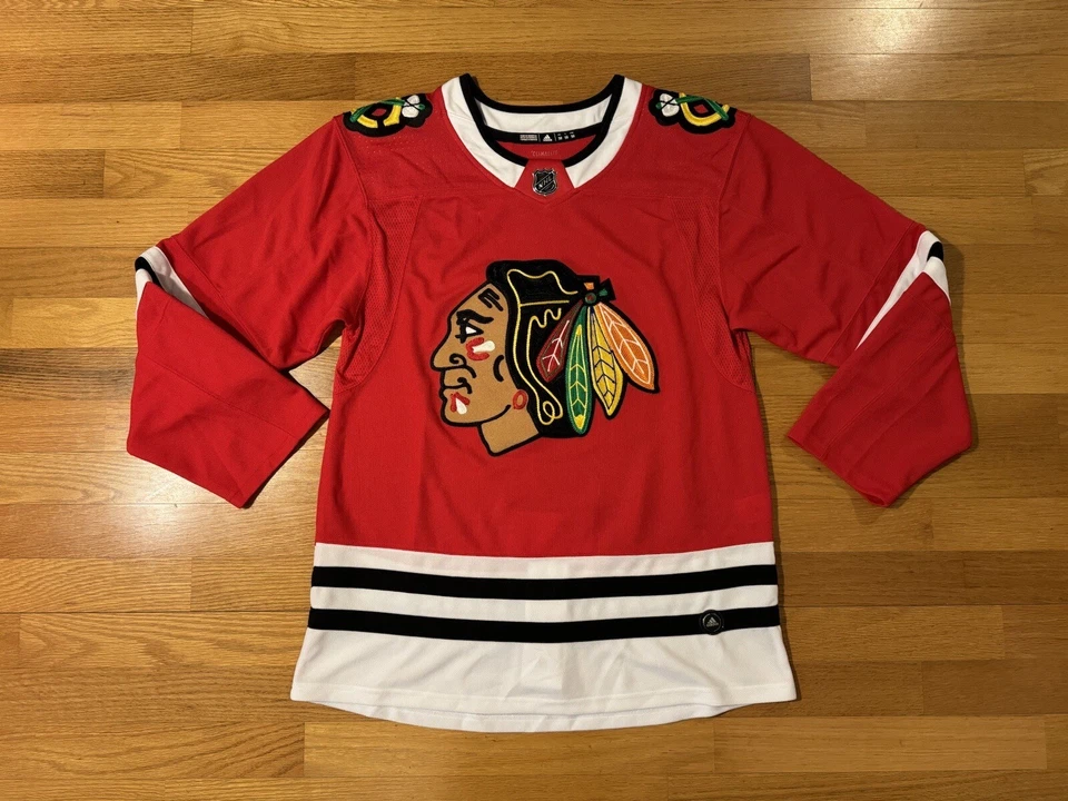 adidas Chicago Blackhawks Authentic Pro NHL Hockey Jersey Size 52 Ca7076