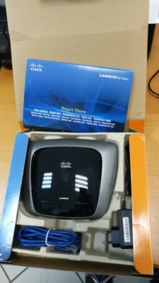 ROUTER WIRELESS CISCO LINKSYS WRT160N-EZ WIFI broadband router - Immagine 1 di 4