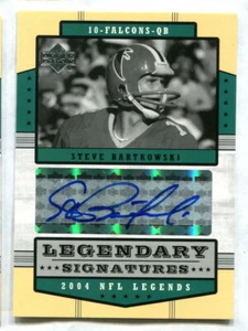 2004 UPPER DECK NFL LEGENDS LEGENDARY SIGNATURE STEVE BARTKOWSKI AUTOGRAPH - Picture 1 of 1