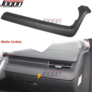 Matte Carbon Console Dashboard Panel Air Vent Trim For Hyundai Ioniq 5 N NE 22+ - Picture 1 of 14