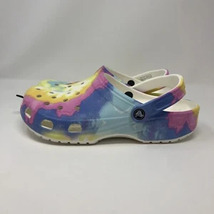 Zuecos gráficos clásicos Crocs para hombre y mujer - blancos/talla múltiple M10/W12 - Imagen 1 de 5