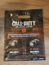 Sac x1 publicitaire sony PS4 PLAYSTATION Sachet Neuf Pub call of Duty