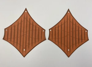 LEGO 2x Lot Cloth Sail 26 x 22 Jabba's Sail Barge with Brown Line Pattern #6210 - Picture 1 of 4