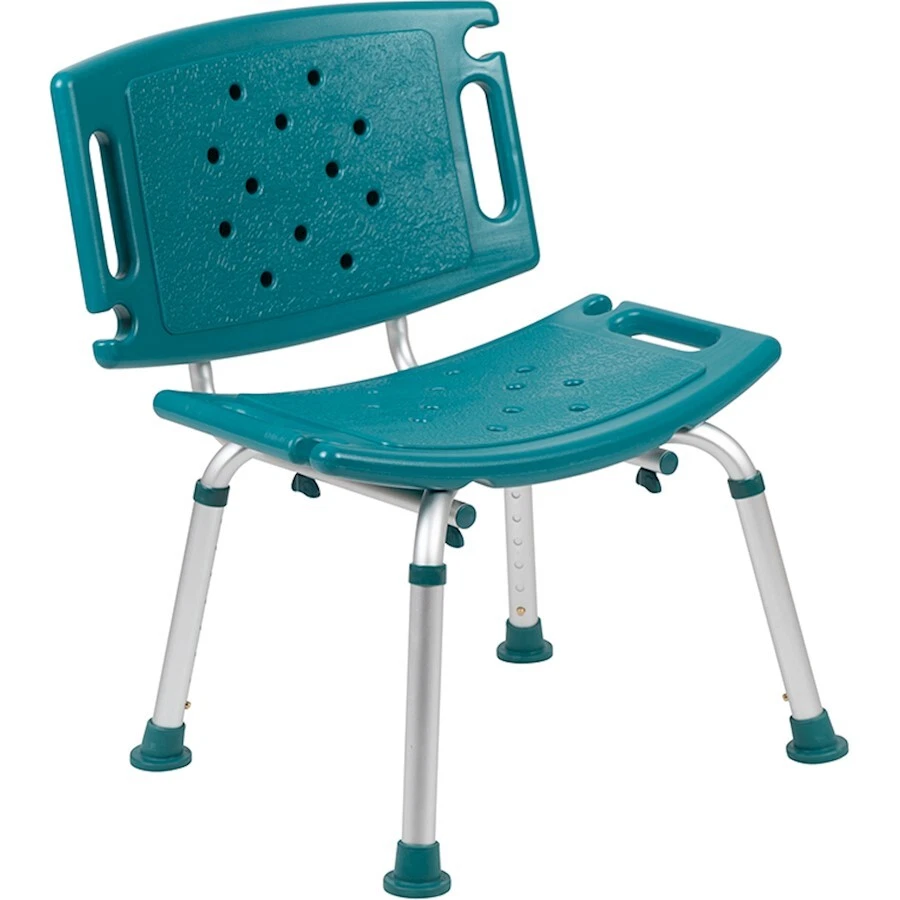 Flash Hercules Teal Bath/Shower Chair/Extra Large Back, Navy - DC-HY3501L-TL-GG - Image 1 of 1