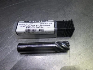 Monster 1/2" 6 Flute Carbide CR Stub Schaftfräser 1/2" Schaft 0,09" R 292-201206 (LOC29 - Bild 1 von 4