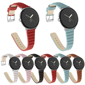 Premium Leather Wrist Band Strap For Google Pixel Watch 1 2 Replacement Bracelet - Picture 1 of 15