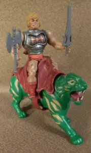 Armadura de Batalla Masters of Universe Original MOTU HE-MAN de Colección con Gato - Imagen 1 de 7