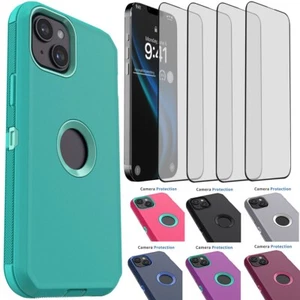 For iPhone 14/Pro Max/Pro/Plus Shockproof Case Protective Cover Screen Protector - Picture 1 of 55