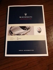 brochure Maserati PRESS INFORMATION , INGLESE +CD inizio 2000s - Foto 1 di 7
