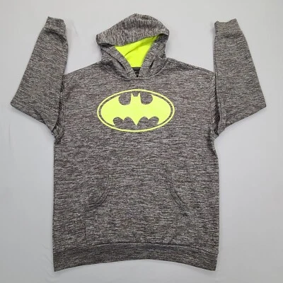 Batman Suéter Niños Grande Gris Pullover Sudadera con Capucha Informal Cómodo Juventud Niños Grandes Foto 1 de 4