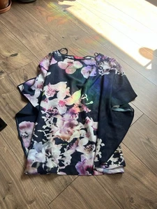 Ladies Size 18 Floral Floater Blouse Together Floral 100% Polyester - Picture 1 of 9