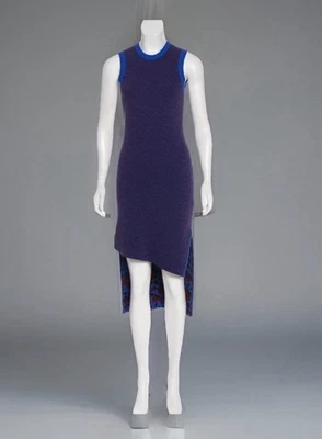 ACNE STUDIOS Jolie Striped Asymmetrical Dress Sz XS (bal) - Image 1 of 4