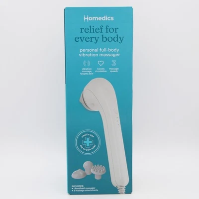 Masajeador Vibración Cuerpo Completo Personal Homedics Eléctrico 3 Velocidades 3 Accesorios Foto 1 de 4