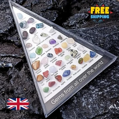 36pcs Natural Gemstone Crystal Set Chakra Healing Quartz Crystals Decor Gift - Image 1 of 4