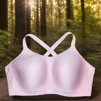 Under Armour CONTINUUM MID Women's Sport Bra Medium Support Pink UA Size 3XL NWT - Image 1 of 4
