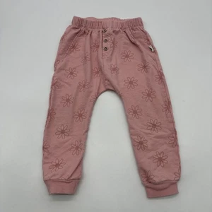 Rabbit Bear By Emily And Oliver Sweatpants Toddler Girls 3T Pink ..#31376 - Picture 1 of 10