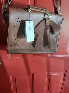 Ecosusi Brown Leather Messenger Bag - Photo 1/8