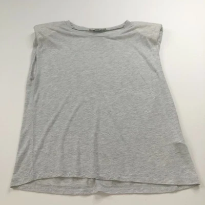 All Saints Coni Tanque Pequeña Almohadilla para el Hombro Leopardo Pullover Top Gris COMO NUEVO HRJ Foto 1 de 4