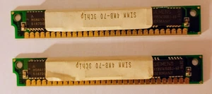 2x 4MB SIMM 30pin 4Mx9 Parity 70ns 3-Chip 2x M5M417400, 1x HYB514100BJ-60 - Afbeelding 1 van 1