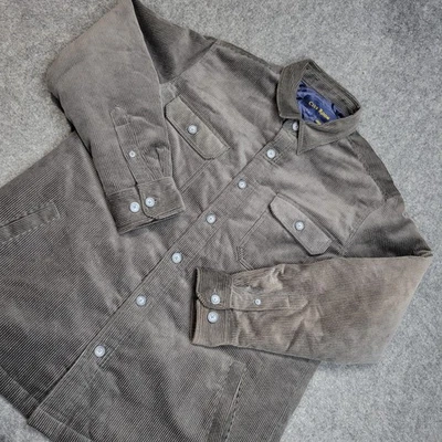 Club Room Corduroy Jacket Mens Large Brown Lined Nerd Y2K Old Money Preppy - Image 1 of 4
