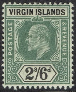 BRITISH VIRGIN ISLANDS 1904 KEVII 2/6 MNH ** - Bild 1 von 2