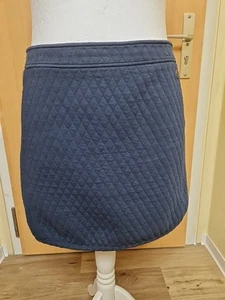 Damen Rock Mini XL von HV Society, marineblau, diagonal gesteppt, Reißverschluß - Bild 1 von 6