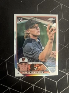2023 Topps Chrome Gunner Henderson Refractor SP Variation RC  - Picture 1 of 2