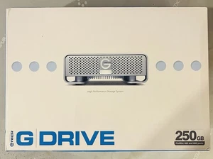 G-Technology G-DRIVE 250GB 7200RPM Firewire 800 & 400 Full Size External Drive - Picture 1 of 11