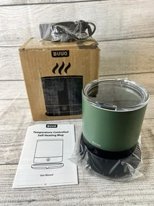 BUUO Temperature-Controlled Self-Heating Smart Coffee Tea Mug Slate Gree 14.5 Oz - Picture 1 of 5