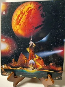 Vintage Starpaint Krista Dodson Raymond Geddes 3 Ring Folder Binder 1996 Sci Fi - Picture 1 of 18