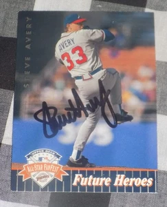 Carta Baseball firmata Steve Avery Upper Deck Heroes Atlanta Braves - Foto 1 di 1