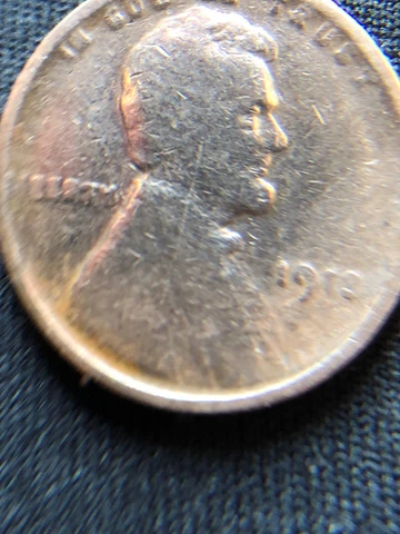 1913 p wheat penny,*Errors,double struck liberty & date,die cracks Cover
