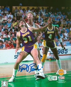 Lakers Kurt Rambis Authentic Signed 8x10 Photo Vs Celtics BAS Witnessed - Picture 1 of 1