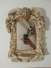 Thor Lopez Original Fantasy Gothic Medieval Fairy Style Plaster Sculpture Mirror