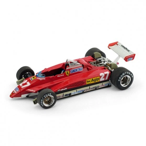 Ferrari 126c2 GP San Marino Villeneuve 1982 Brumm R267 1 43 Modellino Diecast