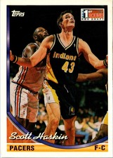 1993 Topps Scott Haskin #346 Indiana Pacers Basketball Card