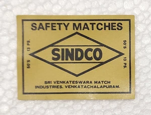 Vintage Original Safety Matches Sindco Labels Collections - Picture 1 of 4