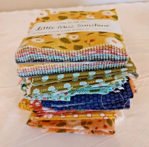 Moda Little Miss Sunshine Fabric 2-5" Charm Packs & 19-18x22 Fat Quarters #22244 - Picture 1 of 24